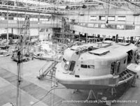 SRN3 during construction -   (The <a href='http://www.hovercraft-museum.org/' target='_blank'>Hovercraft Museum Trust</a>).